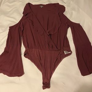 maroon bodysuit